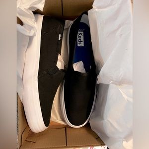 Keds Black Double Decker Slip-on Canvas Sneaker